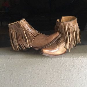 Corral Fringe Cowboy Boots